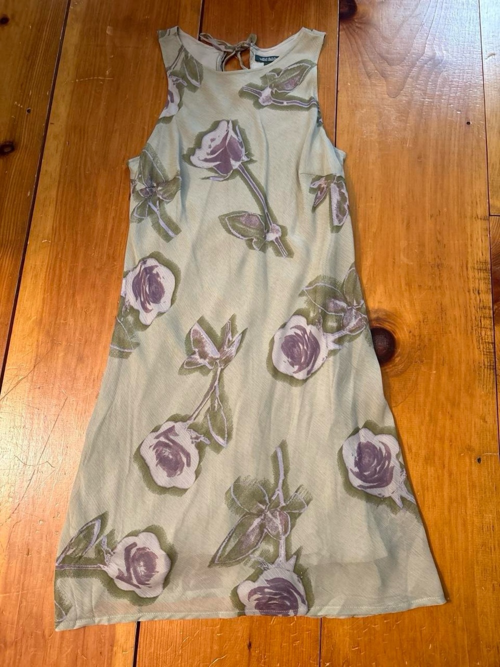 90s style floral mini dress